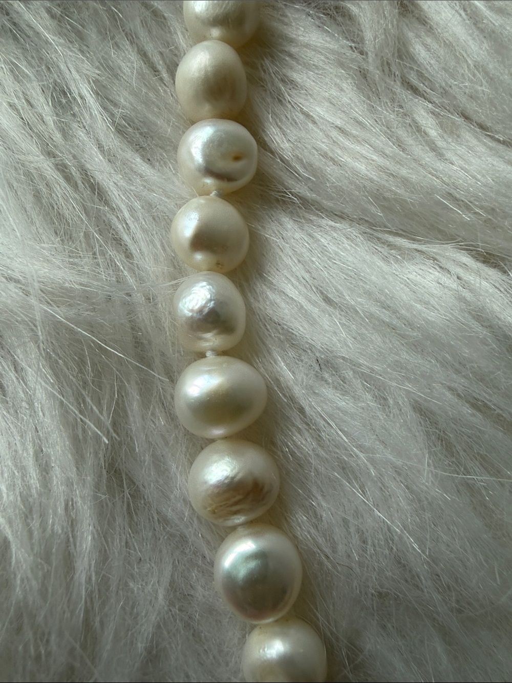 Vintage Hand Knotted Luminous Freshwater Pearl Opera Rope Necklace - 160cm / 63" - Picture 4 of 5